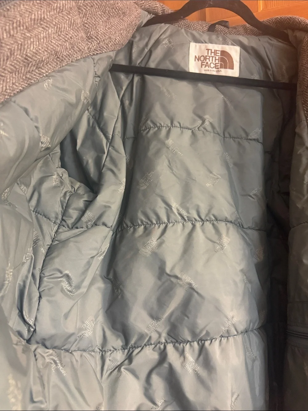 Vintage 1980s The North Face Made USA Wool Herringbone Jacket
